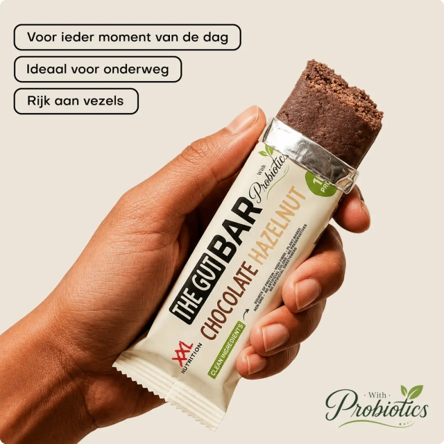 XXL Nutrition The Gut Bar Chocolate Hazelnut (12 x 60 gr) - image 3
