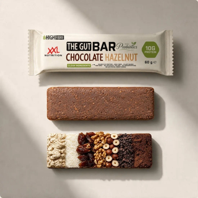 XXL Nutrition The Gut Bar Chocolate Hazelnut (12 x 60 gr) - image 4