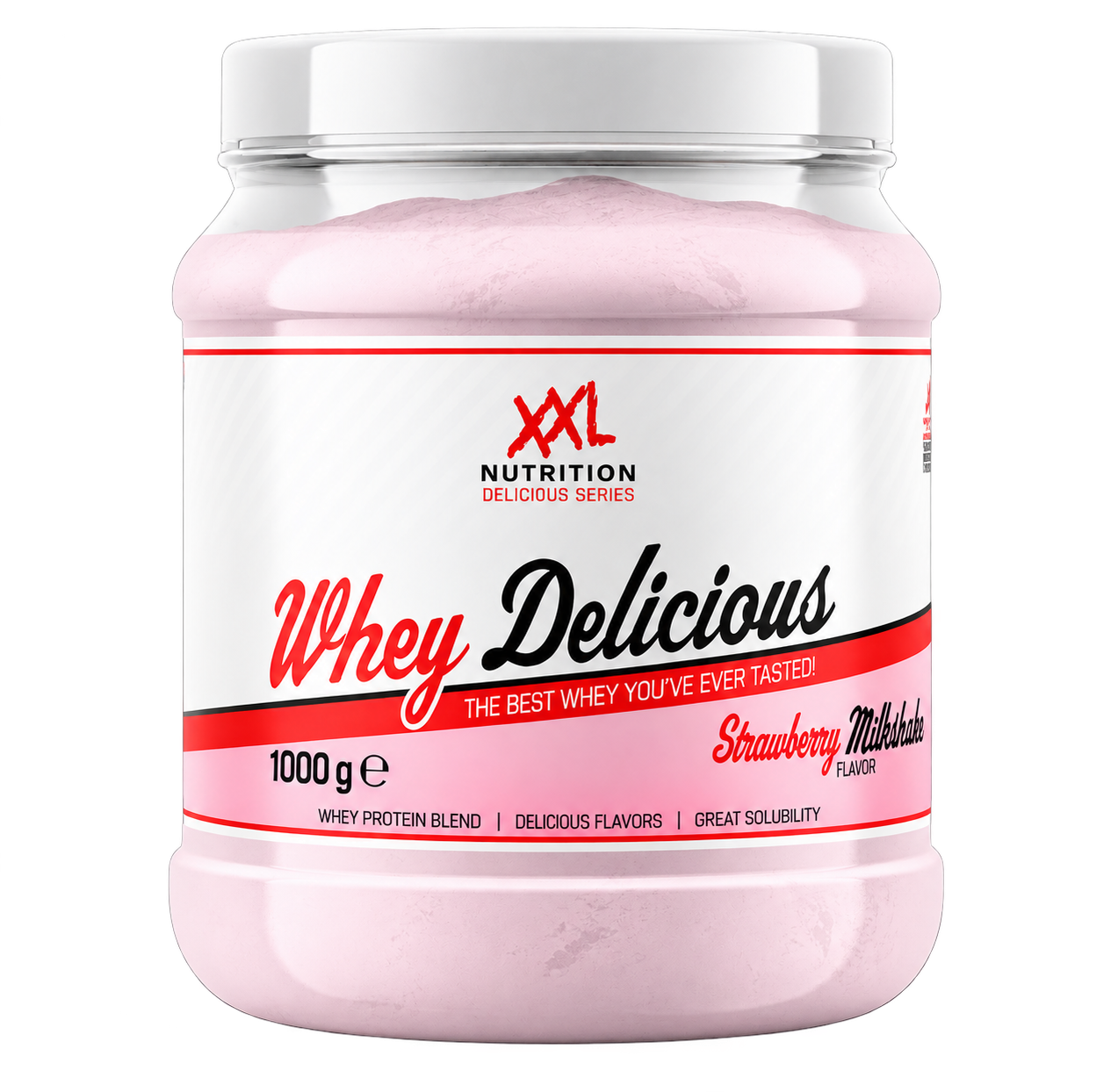 XXL Nutrition Whey Delicious Milkshake - Aardbei (1000 gr)