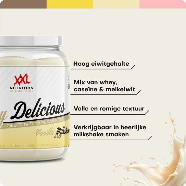 XXL Nutrition Whey Delicious Milkshake - Vanille (450 gr)