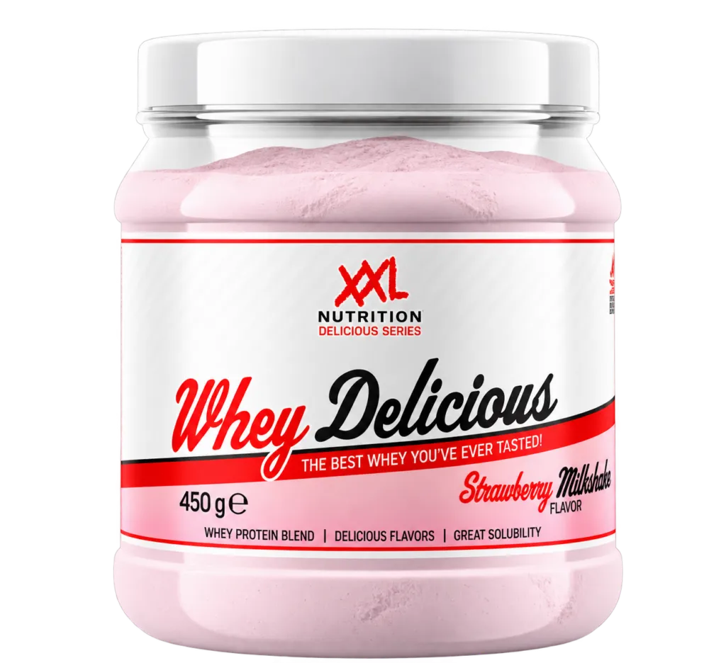 XXL Nutrition Whey Delicious Milkshake - Aardbei (450 gr)