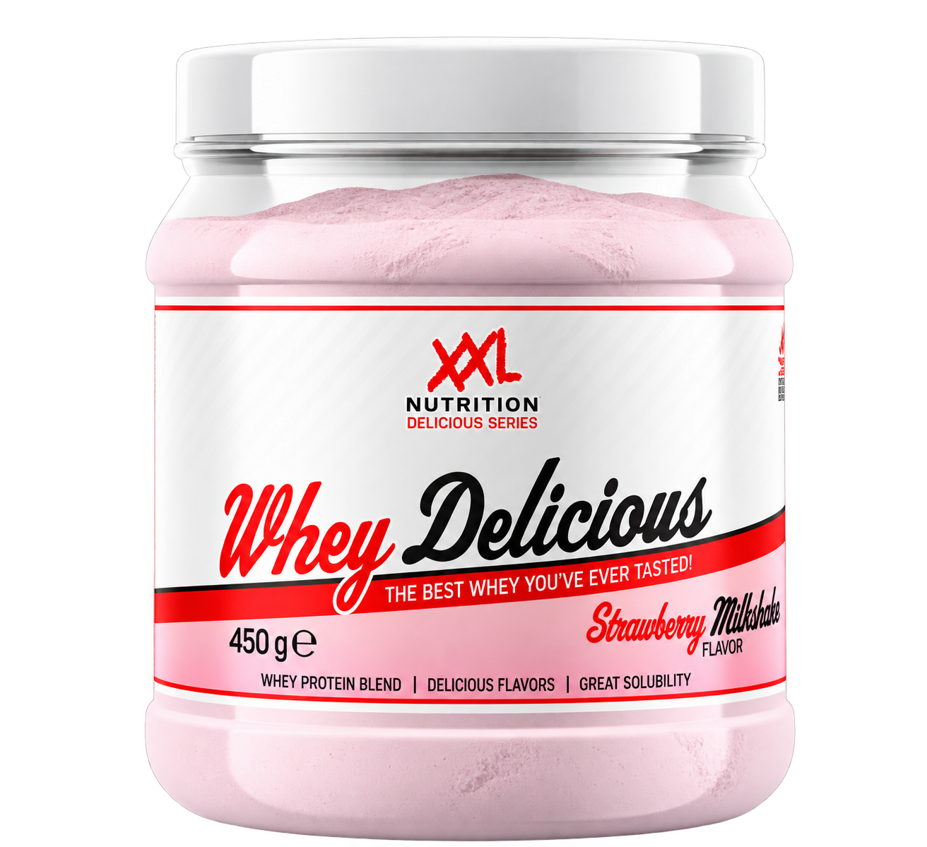 XXL Nutrition Whey Delicious Milkshake - Aardbei (450 gr)