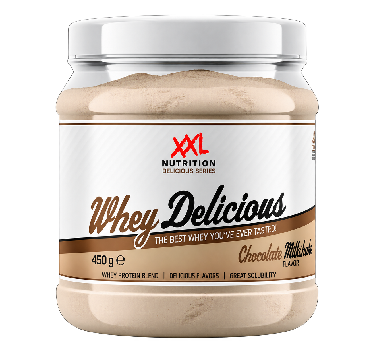 XXL Nutrition Whey Delicious Milkshake - Chocolade (450 gr)