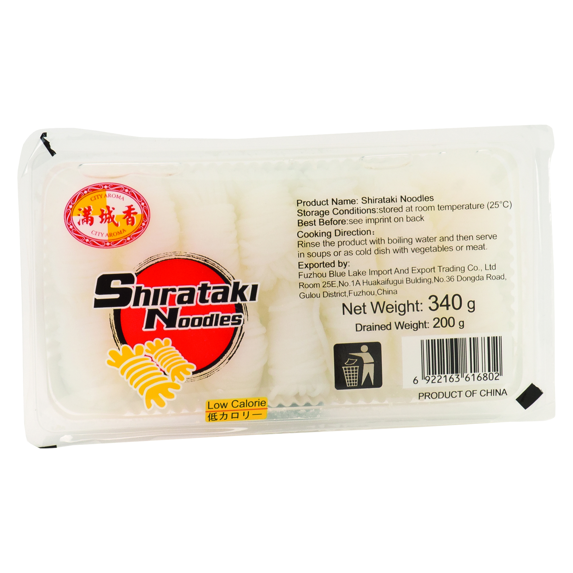 City Aroma Shirataki Noedels Knotjes (340 gr)