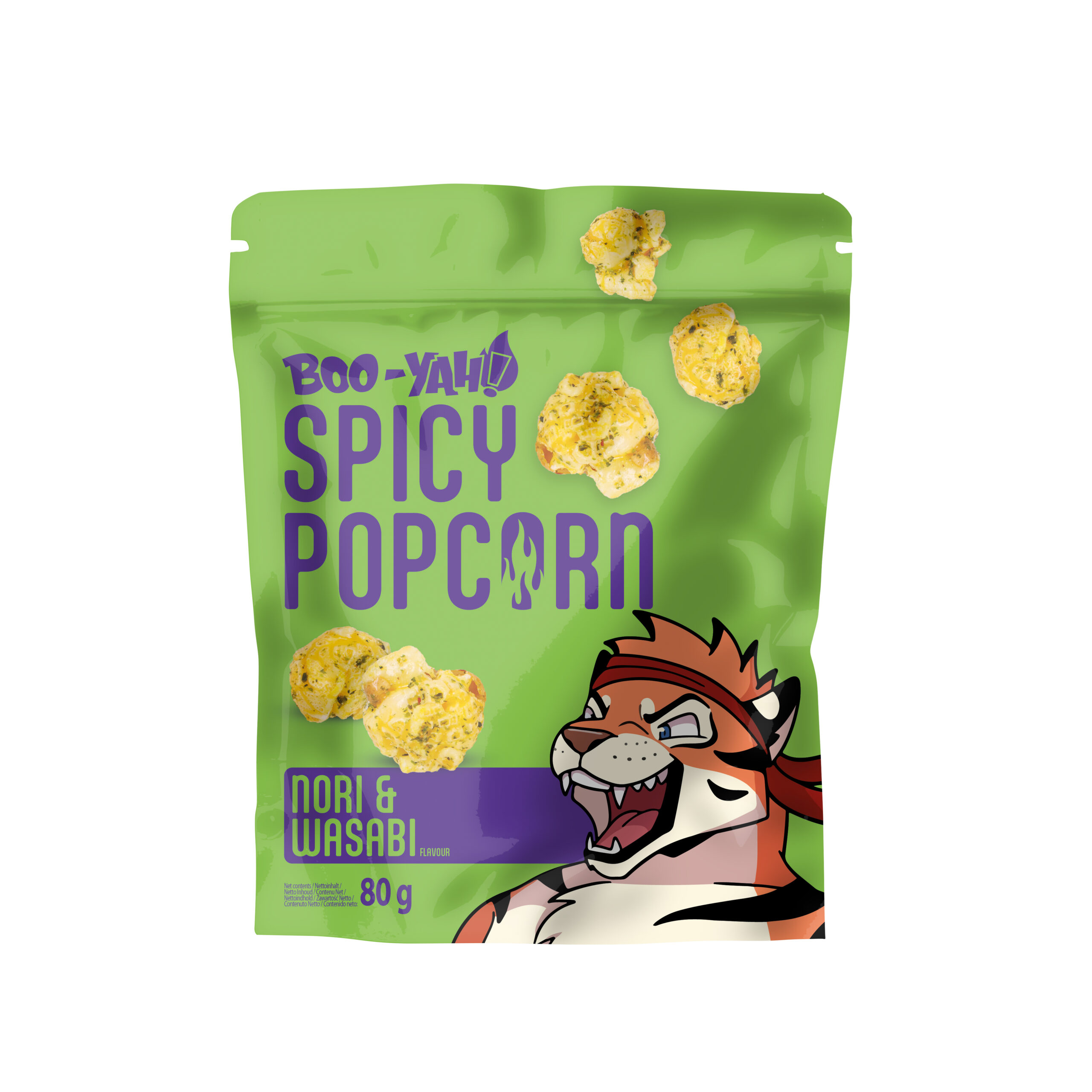 Boo-yah Popcorn Nori Wasabi (80 gr)