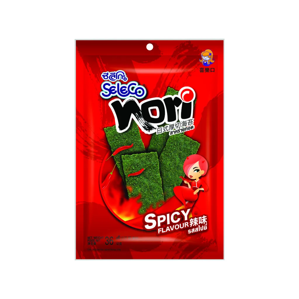 Seleco Nori Zeewier Snack Spicy (36 gr)