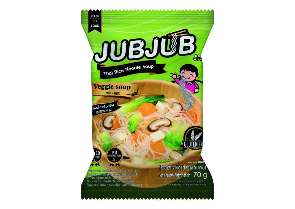 Jub Jub Thaise Rijstnoedelsoep Groente (70 gr)