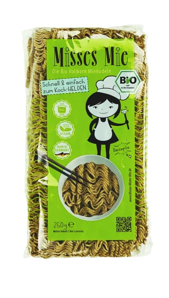 Mrs Mie Misses Mie Biologische Volkoren Mie Noedels (250 gr)