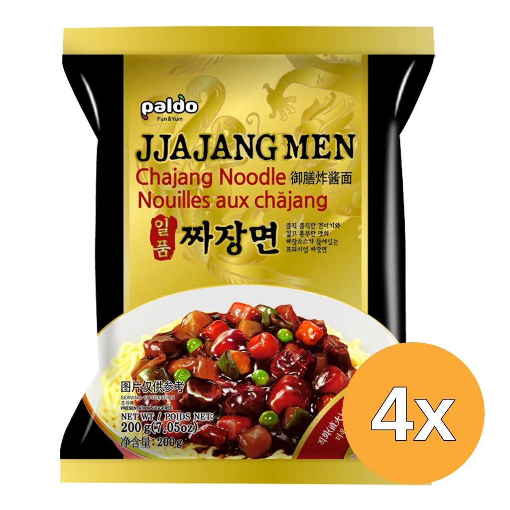 4x Paldo Jjajangmen Noedels (200 gr)
