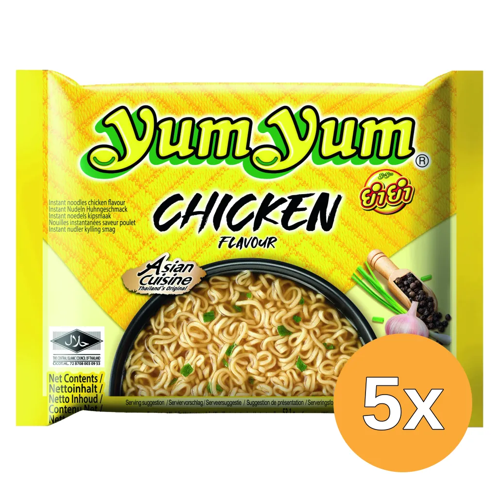 5x Yum Yum Instant Noedels Kip (60 gr)