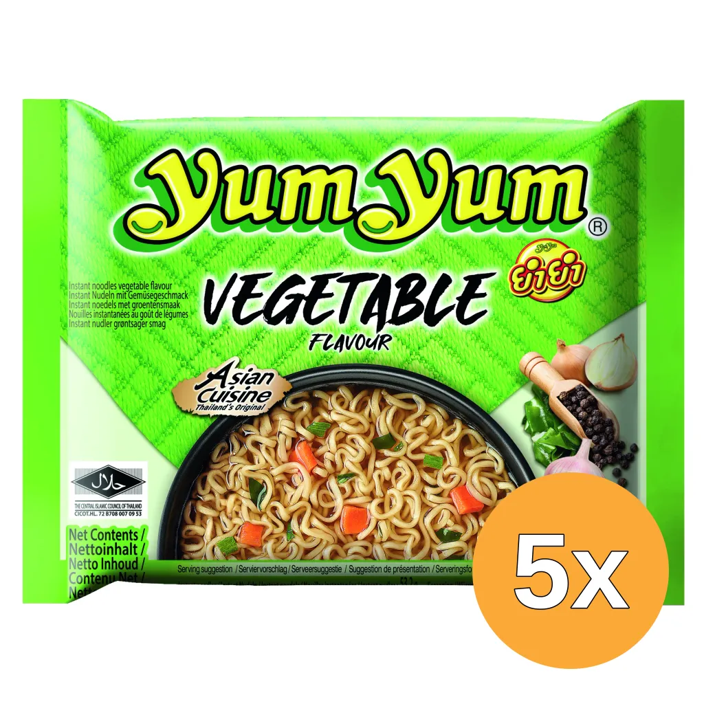 5x Yum Yum Instant Noedels Groente (60 gr)