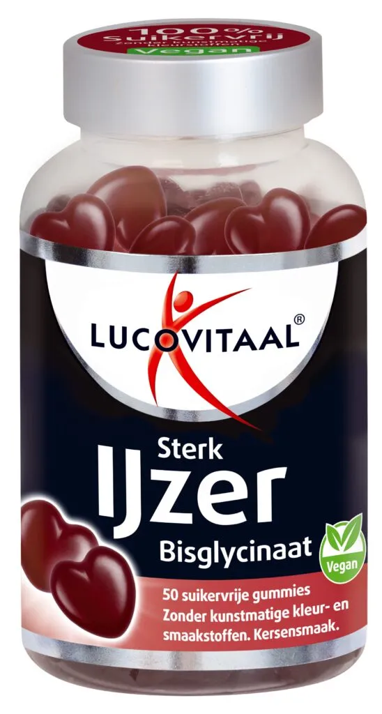 Lucovitaal Sterk IJzer Bisglycinaat (50 gummies)