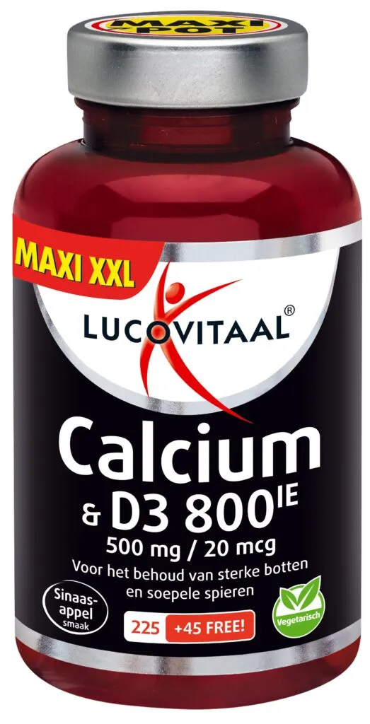Lucovitaal Calcium & D3 Maxi Pot (270 kauwtabletten)