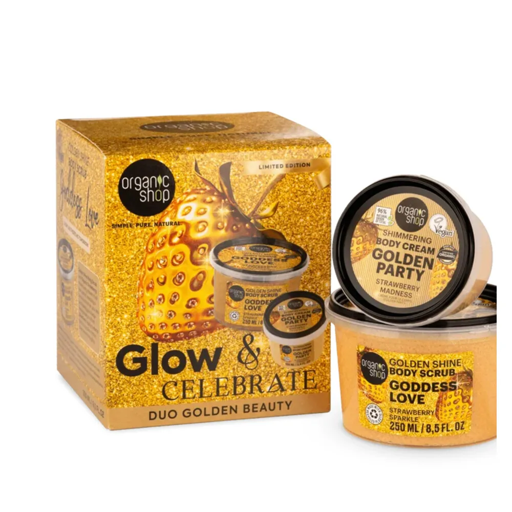 Organic Shop Giftset Golden Glow & Celebrate (1 set)