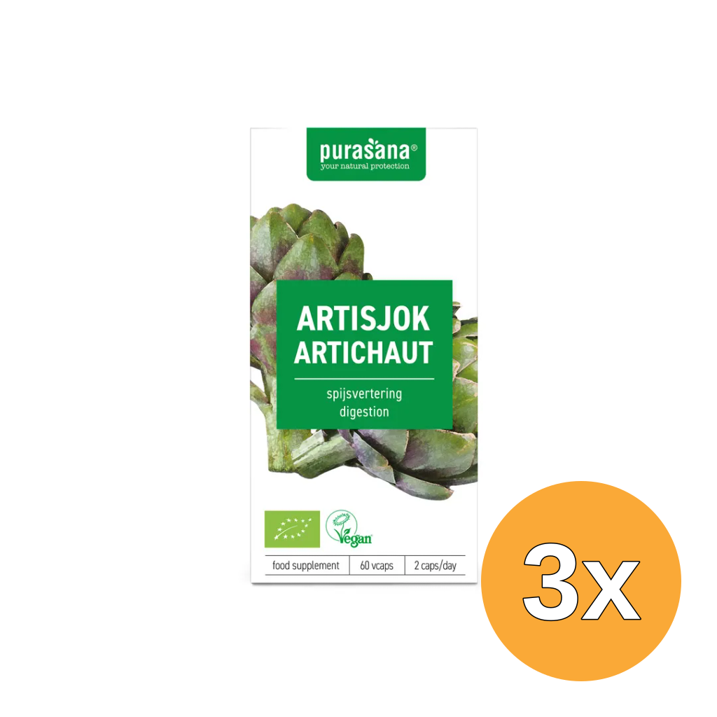 3x Purasana Artisjok Extract 300 mg (60 vega capsules)