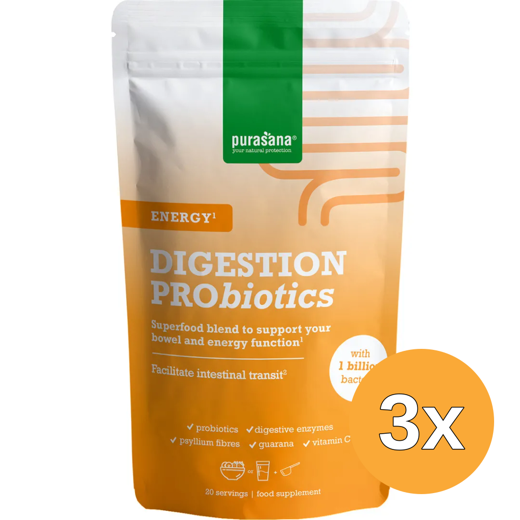 3x Purasana Digestion Pro Energy (140 gr)