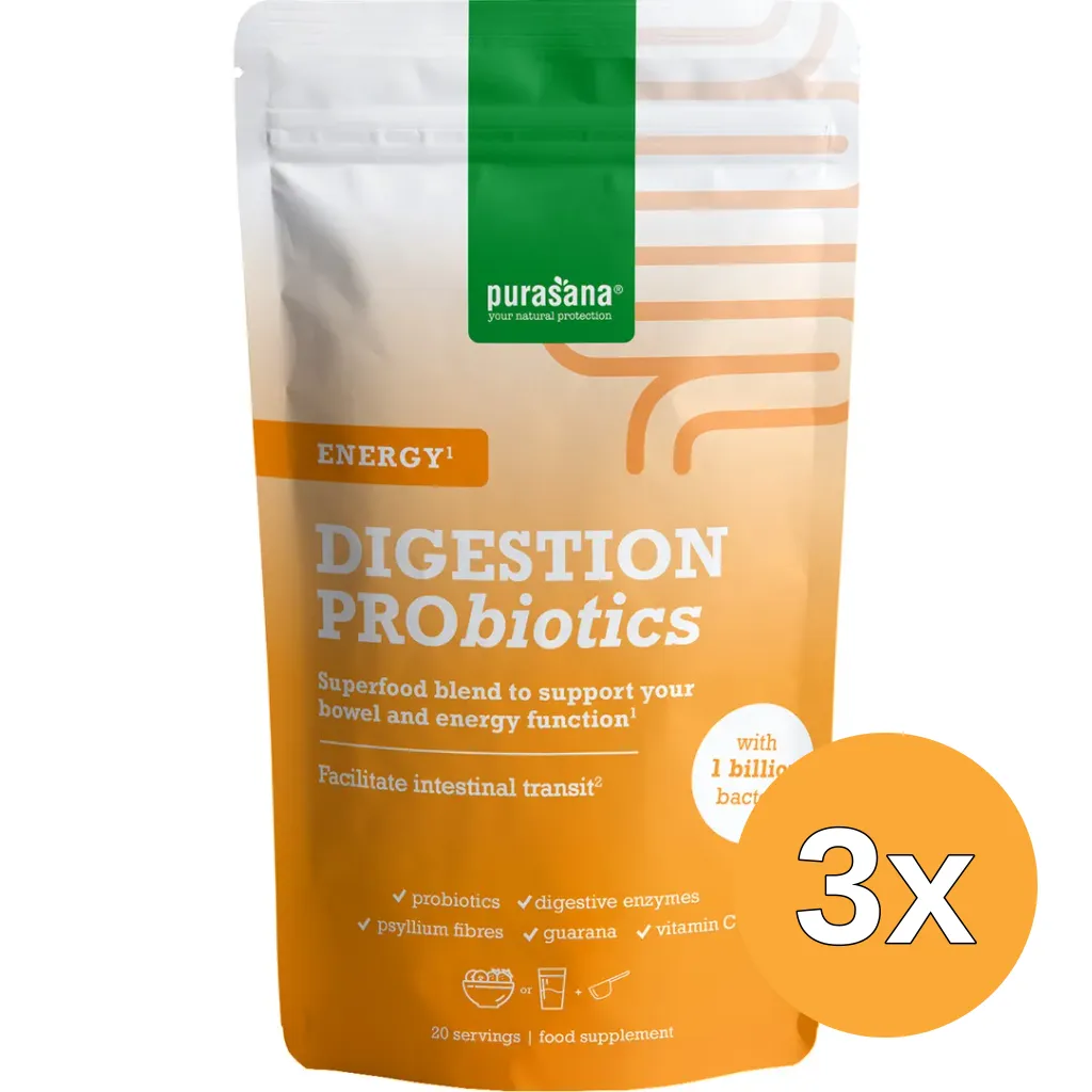 3x Purasana Digestion Pro Energy (140 gr)