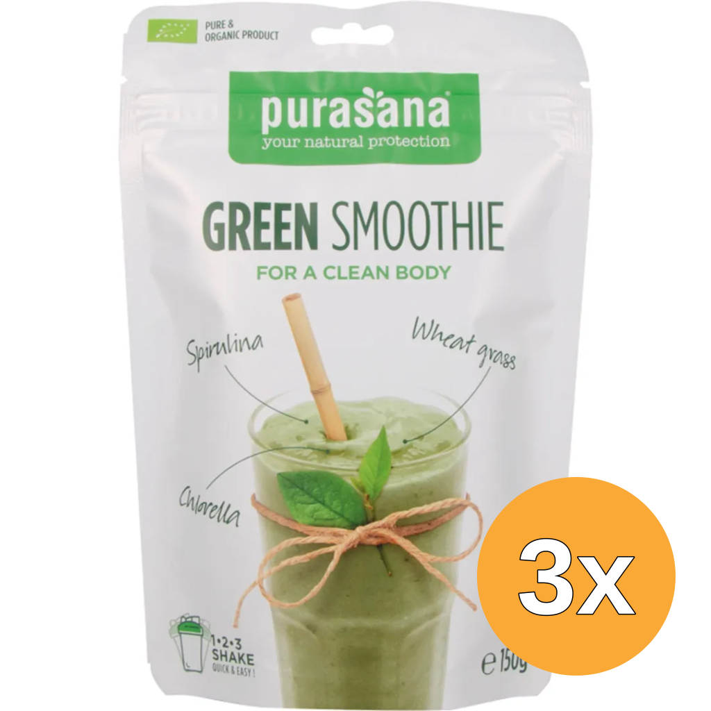 3x Purasana Energy Smoothie Shake - Vegan Bio (150 gr)