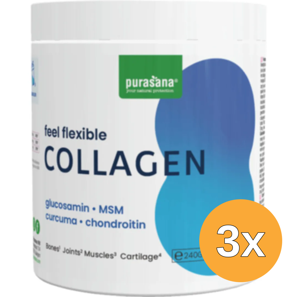 3x Purasana Feel Flexible - Collagen (250 gr)