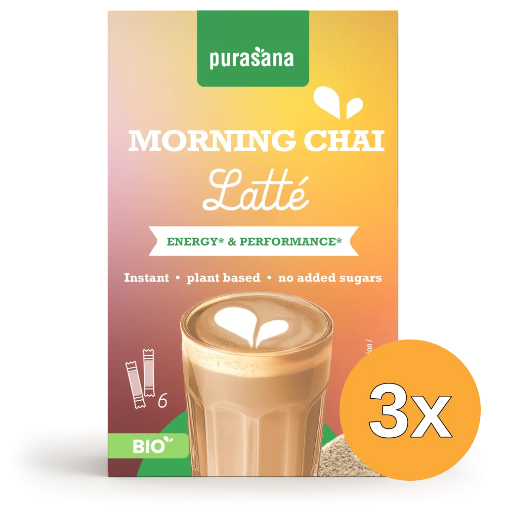 3x Purasana Instant Morning Chai Latte 6x10g Bio (60 gr)