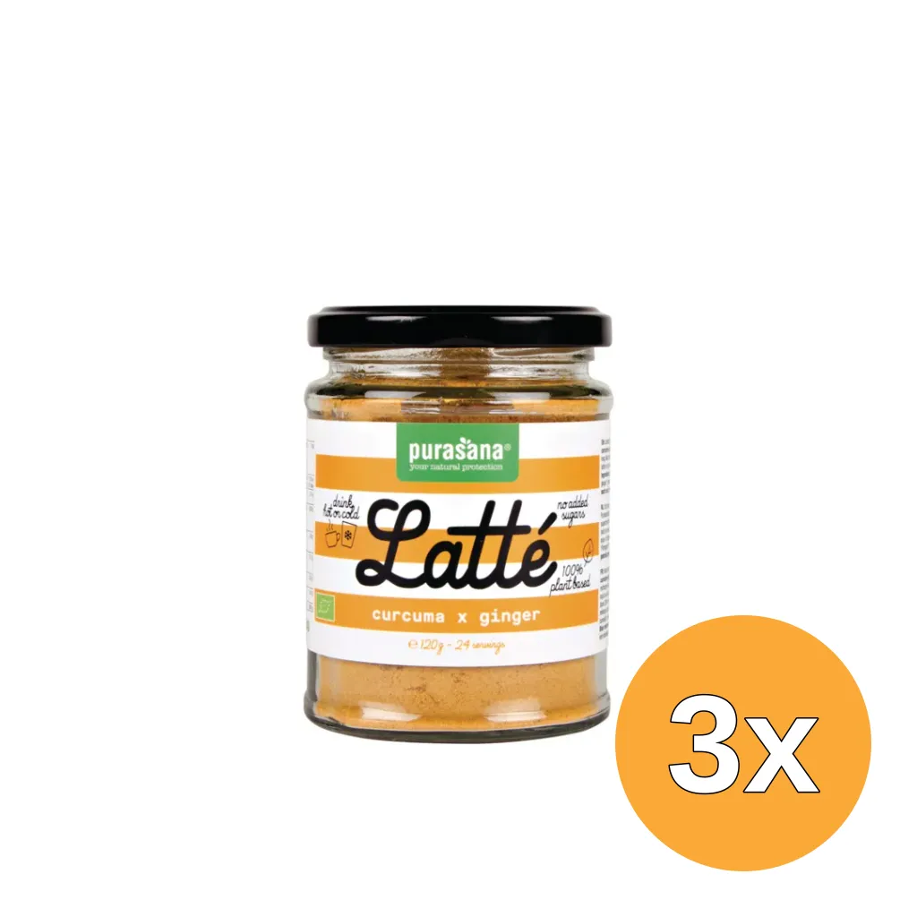 3x Purasana Latté Gember (120 gr)