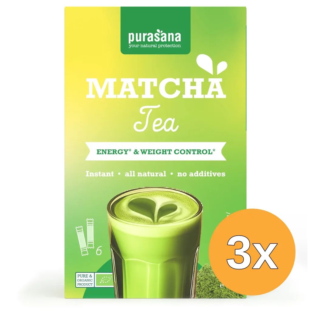 3x Purasana Matcha tea (12 gr)