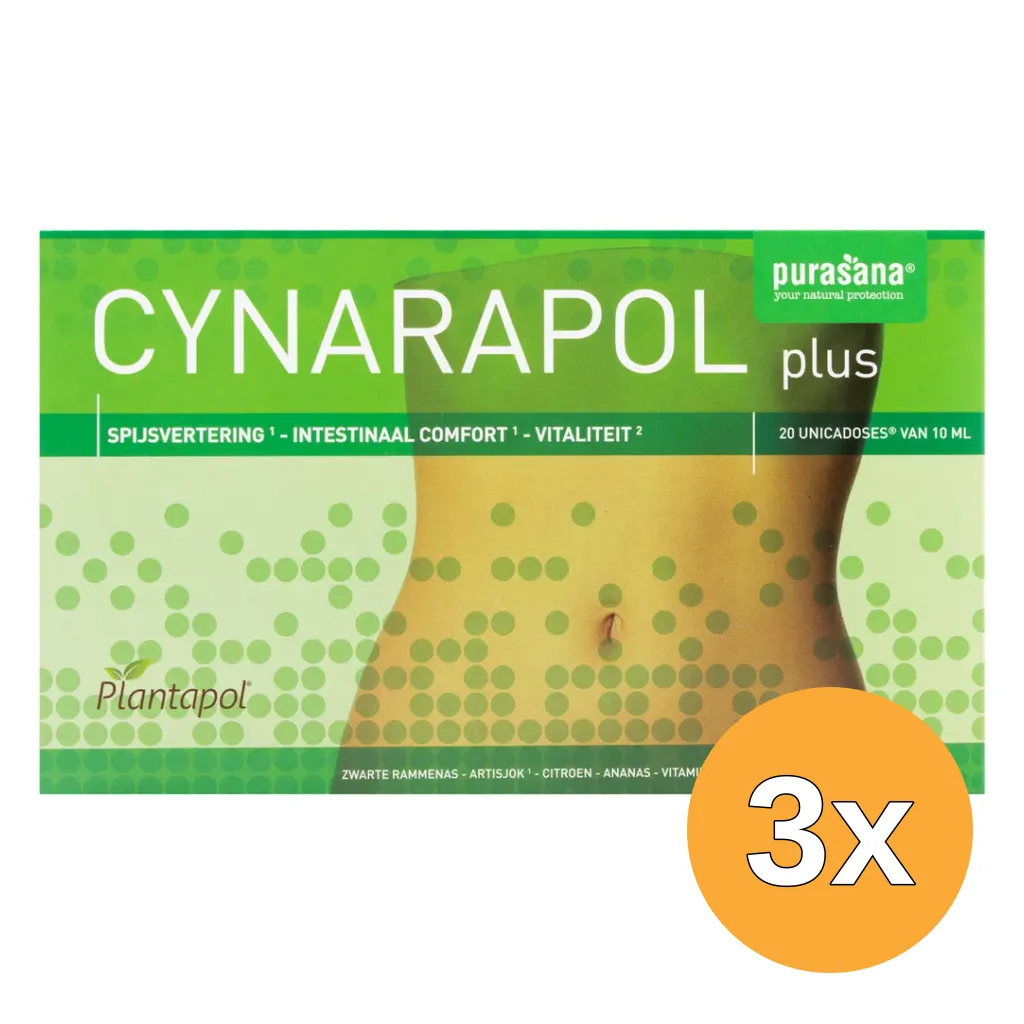 3x Purasana Plantapol Cynarapol Plus (20 stuks)