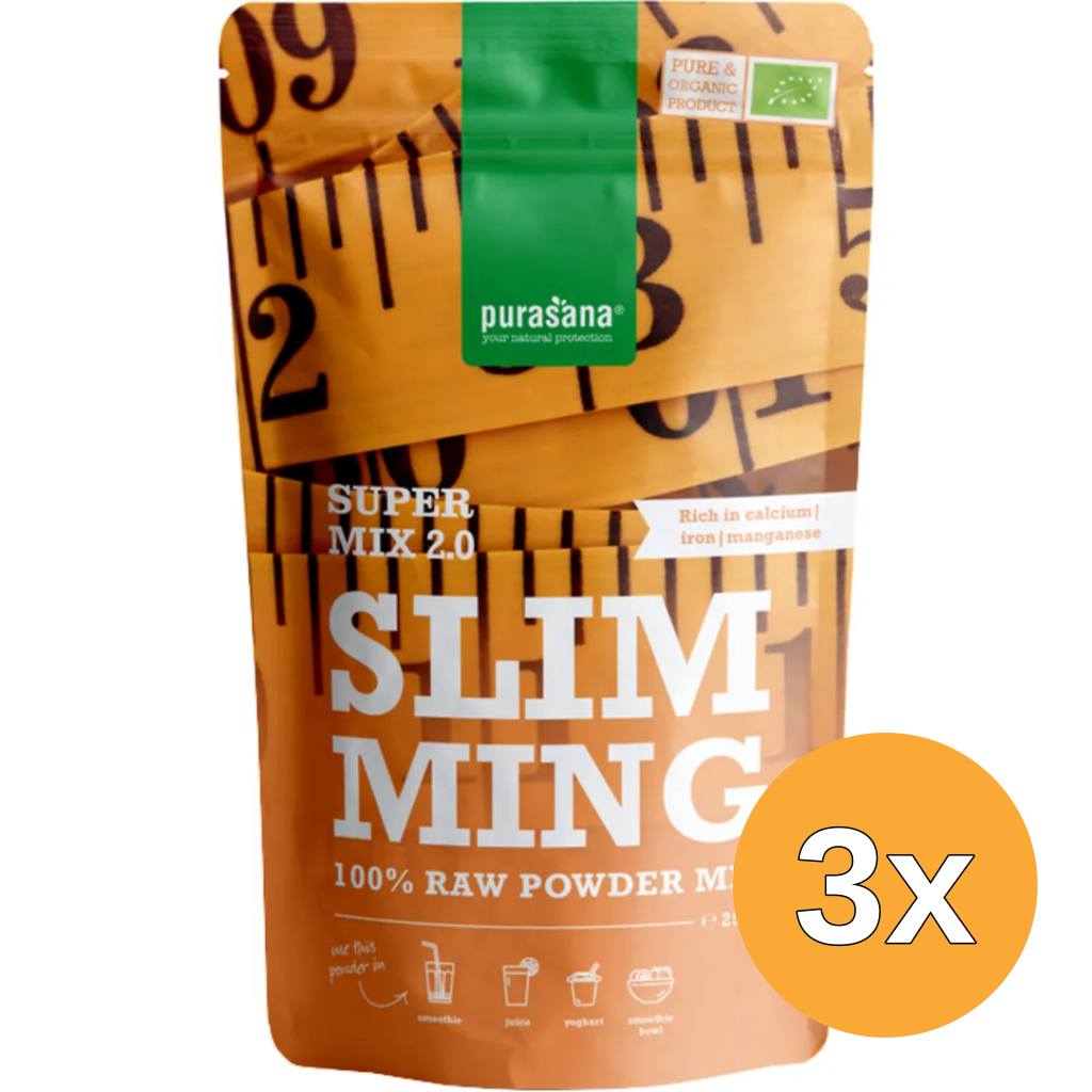 3x Purasana Slimming Mix 2.0 Vegan Bio (250 gr)