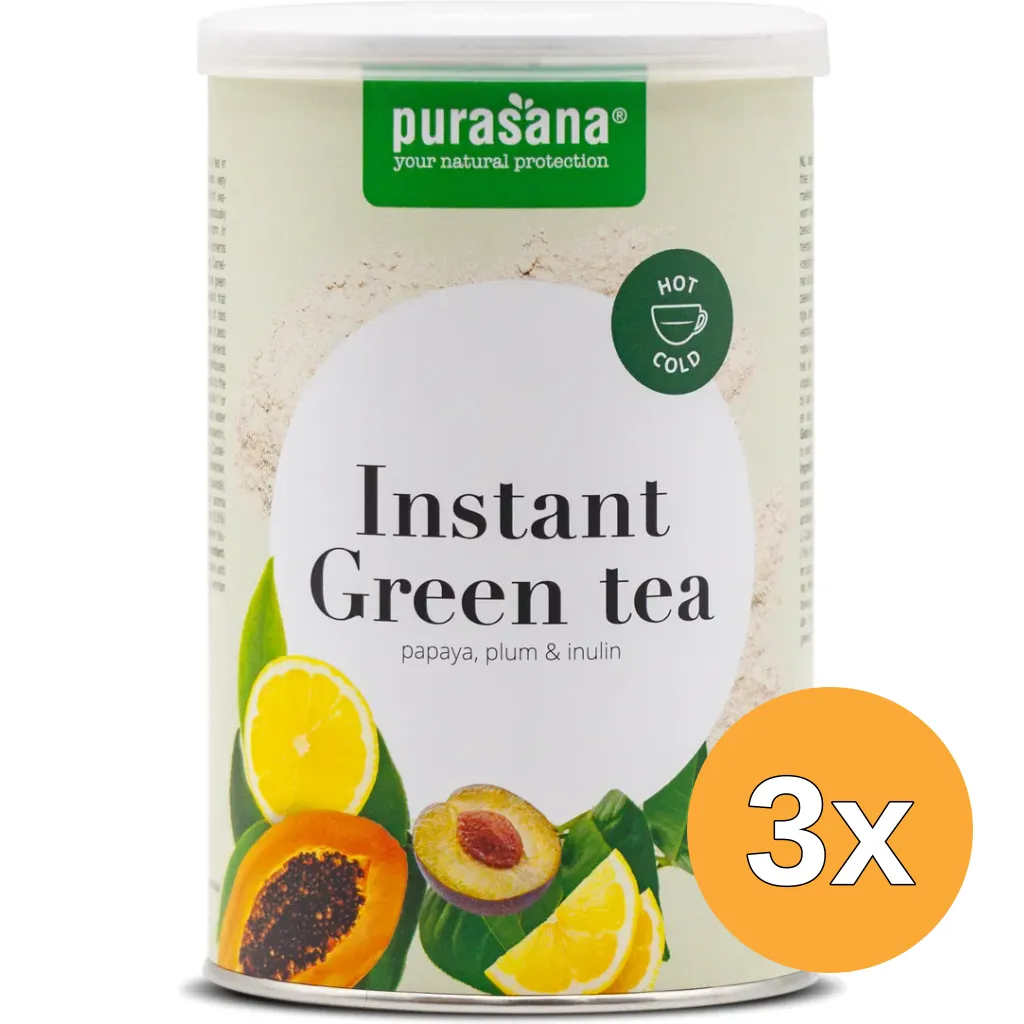 3x Purasanagroene Thee Instant (200 gr)