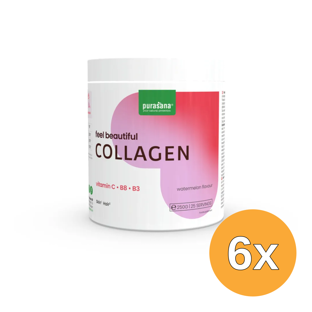 6x Purasana Collagen Watermeloen (250 gr)