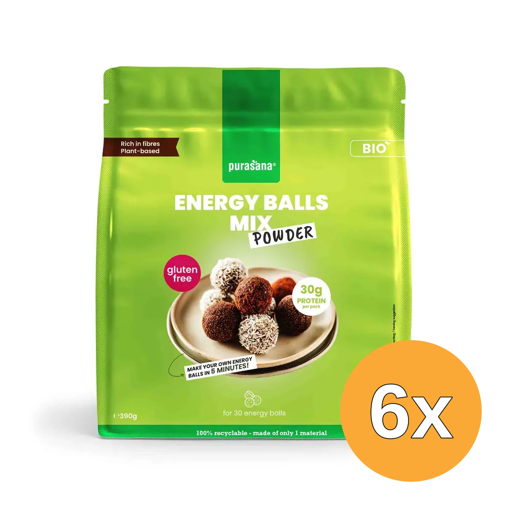 6x Purasana Energy Balls Mix Bio (390 gr)