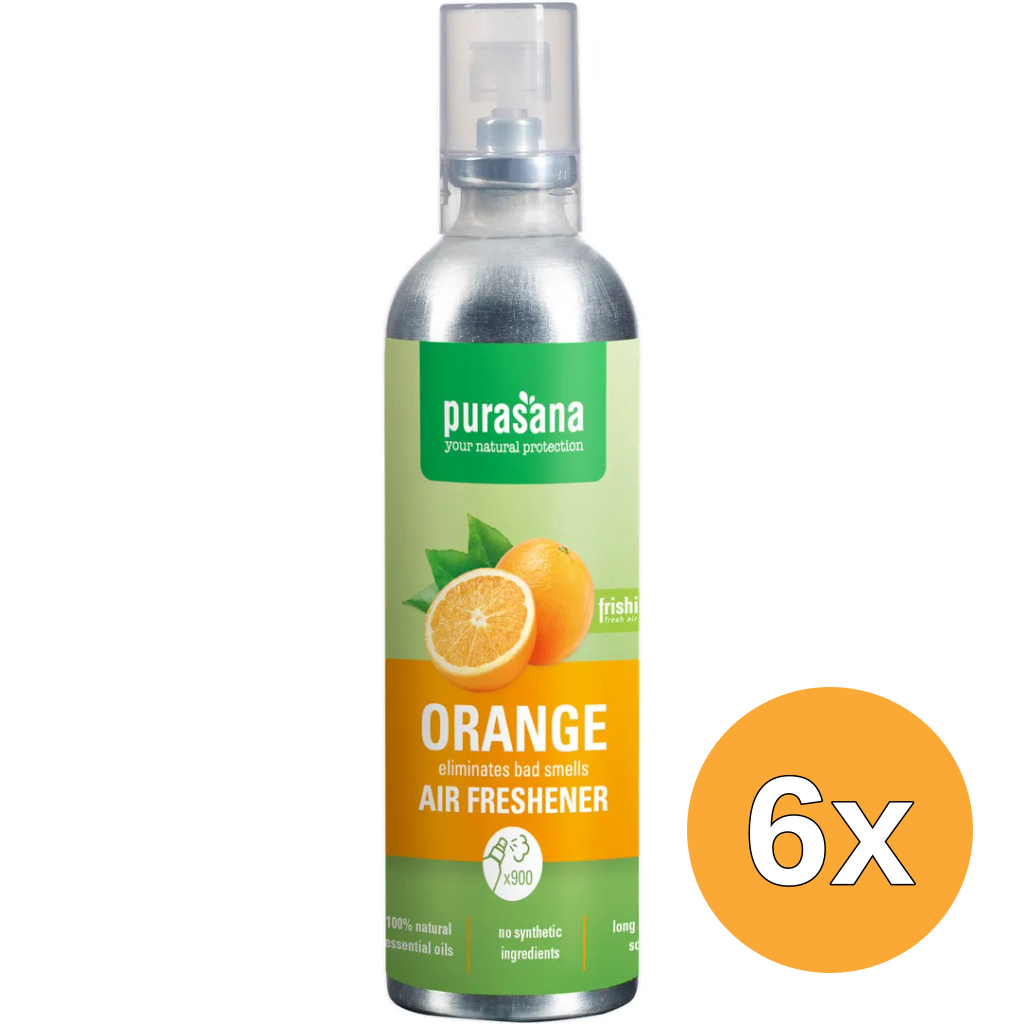 6x Purasana Frishi Luchtverfrisser Orange Mix (100 ml)