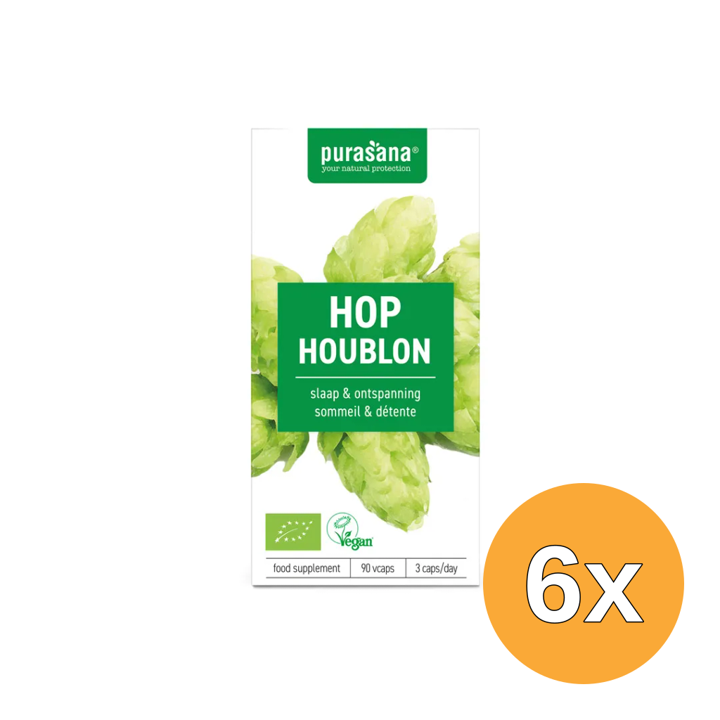 6x Purasana Hop 200 Mg Bio (90 vega capsules)