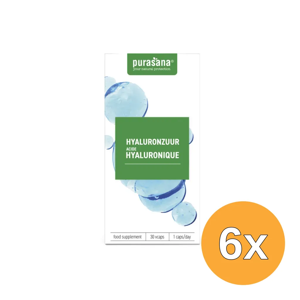 6x Purasana Hyaluronzuur Vegan (30 capsules)
