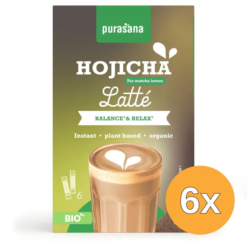 6x Purasana Instant Hojicha Latte 6x10g Bio (60 gr)