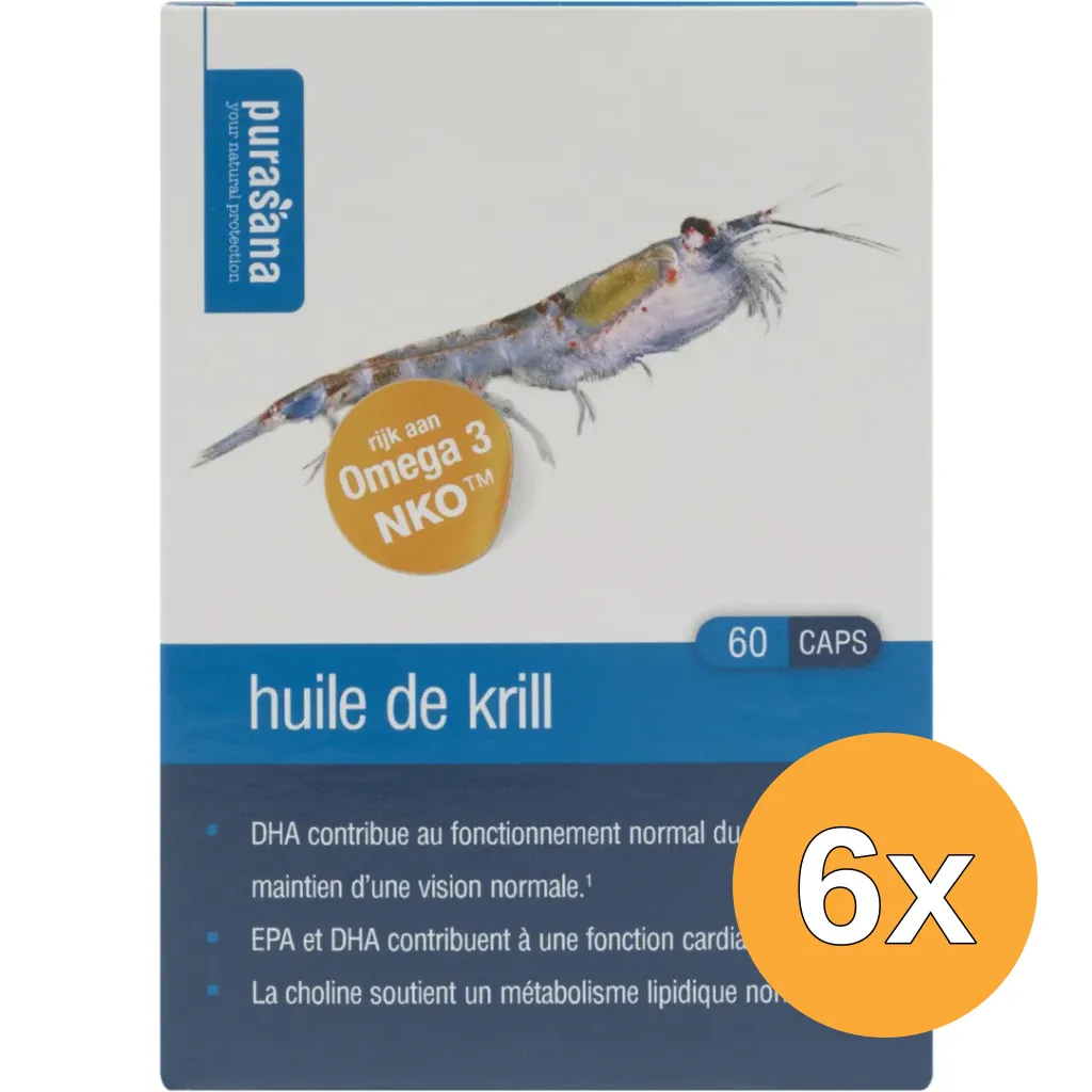 6x Purasana Krill Olie/Huile (60 capsules)
