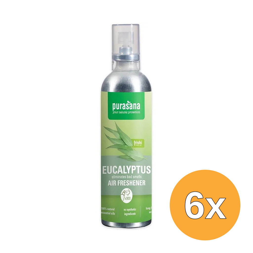 6x Purasana Luchtverfrisser Frishi Eucalyptus (100 ml)