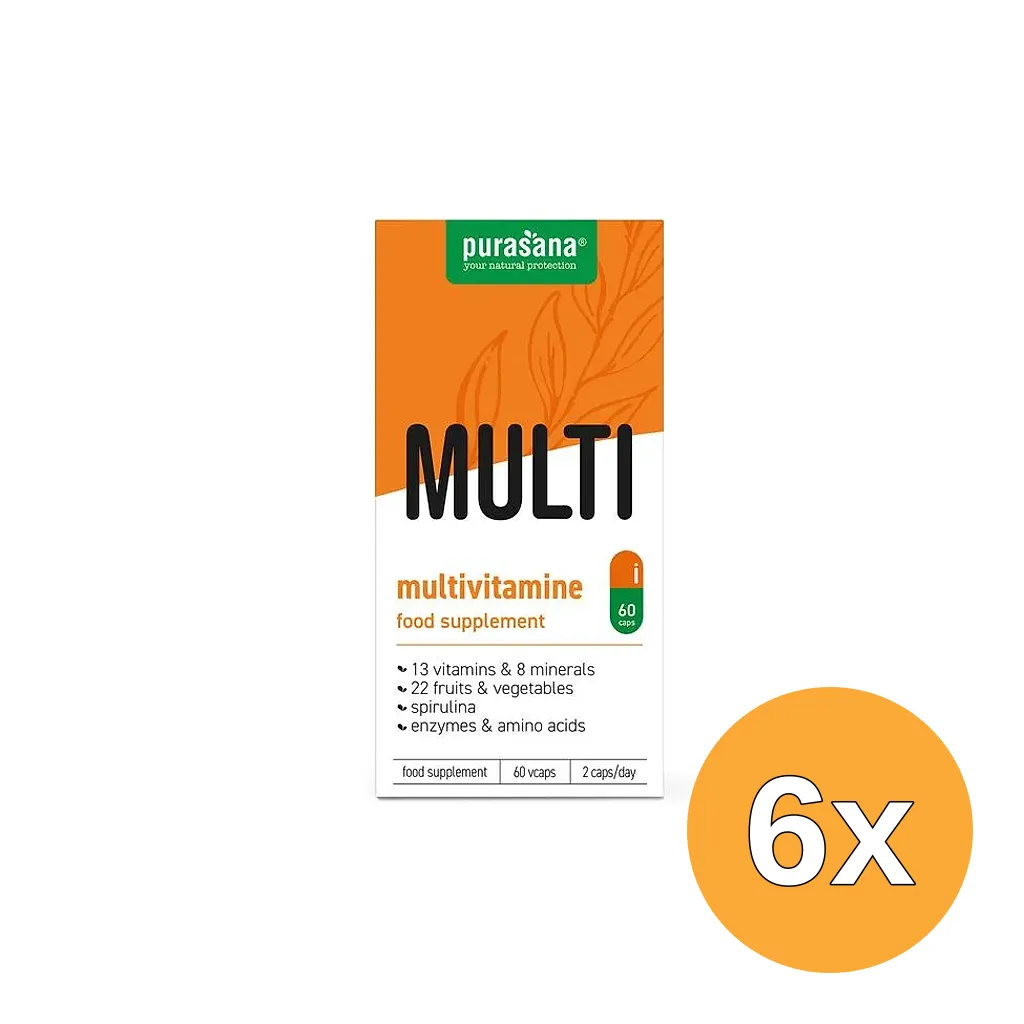 6x Purasana Multivitamine (60 vega capsules)