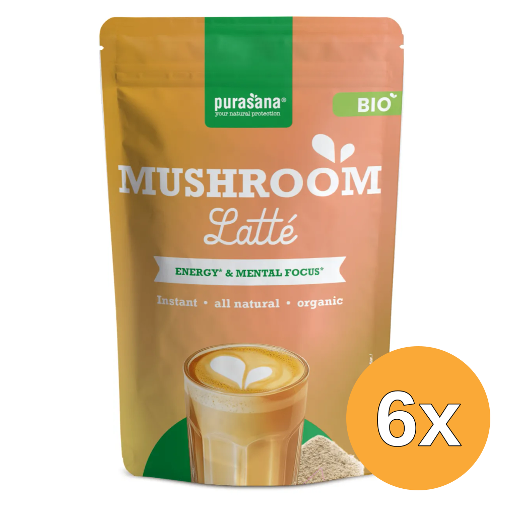 6x Purasana Mushroom Latté Poeder (100 gr)