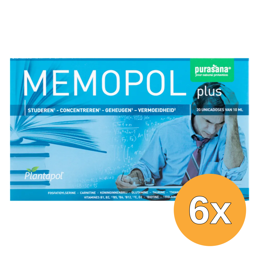 6x Purasana Plantapol Memopol Plus (20 stuks)
