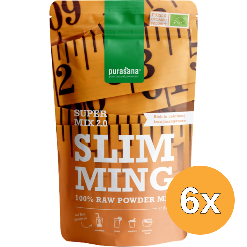 6x Purasana Slimming Mix 2.0 Vegan Bio (250 gr)