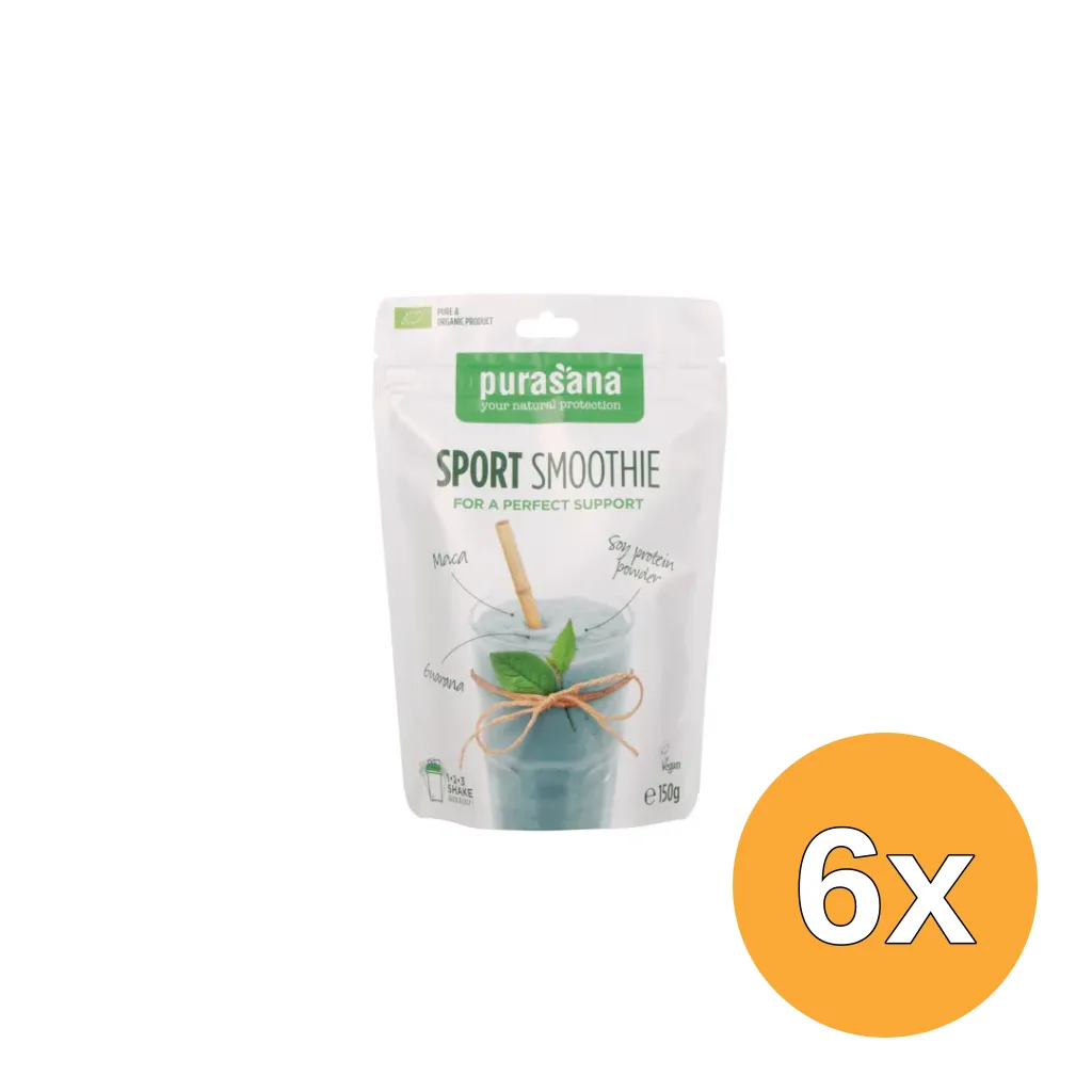 6x Purasana Sport Smoothie Shake Vegan Bio (150 gr)