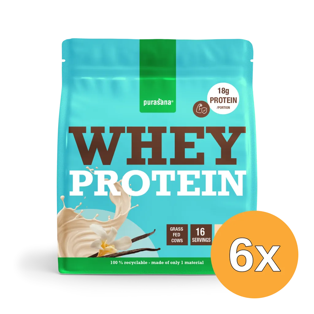 6x Purasana Whey Proteine Vanilla (400 gr)