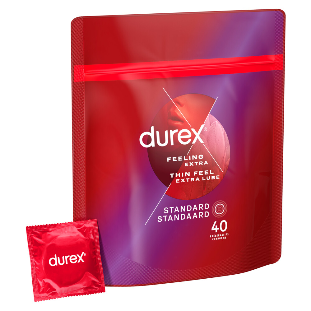 Durex Condooms Thin Feel Extra Lube (40 stuks)