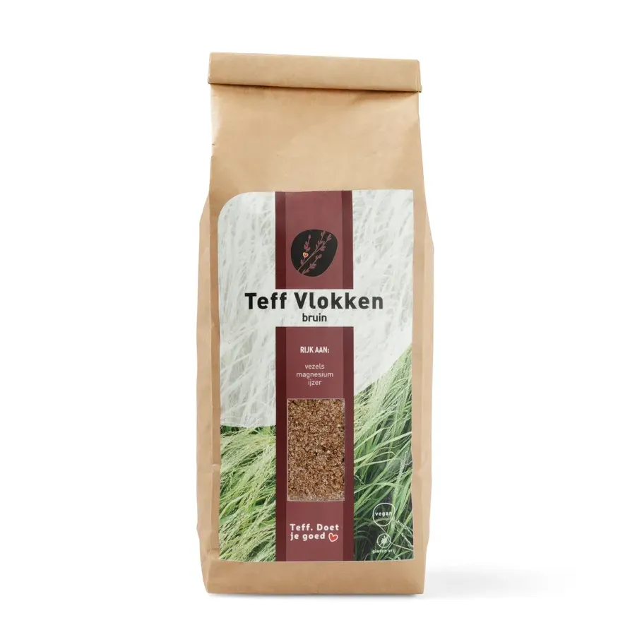 Teff Vlokken Bruin (500 gr)