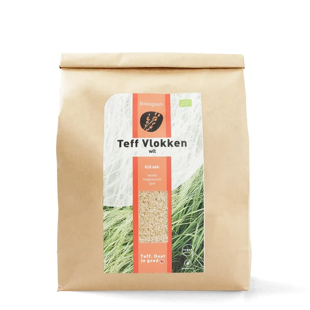 Teff Vlokken Wit Biologisch (1000 gr)