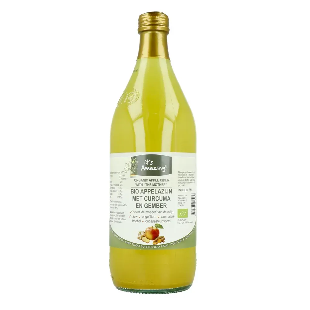 It's Amazing Its Amazing Appelazijn met Curcuma Gember 1lt (1LT)