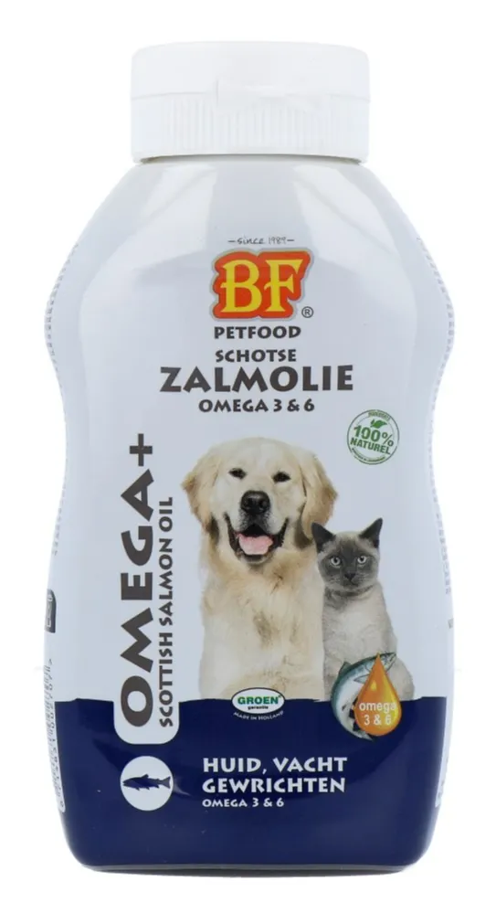 Biofood Bf Petfood Vloeibaar Schapenvet met Zalmolie Huid, Vacht en Gewrichten (250 ml)