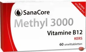 Sanacore Methyl 3000 Vitamine B12 Kers Smelttabletten (60 tabletten)