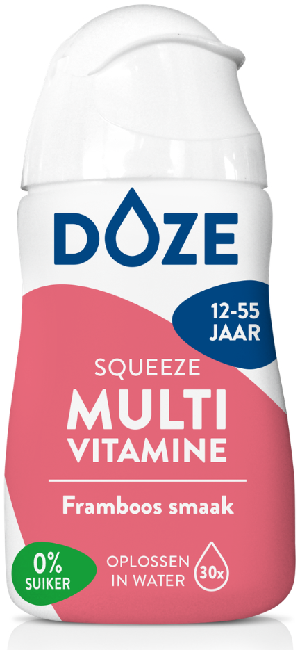 Doze Vitamins Multi Framboos - Vloeibare Multivitamine (50 ml)